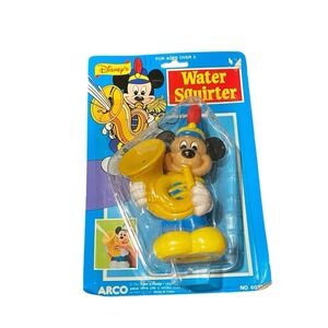 Vintage Walt Disney Mickey Mouse Squirter Water Toy Band Leader Arco Toys 6075
